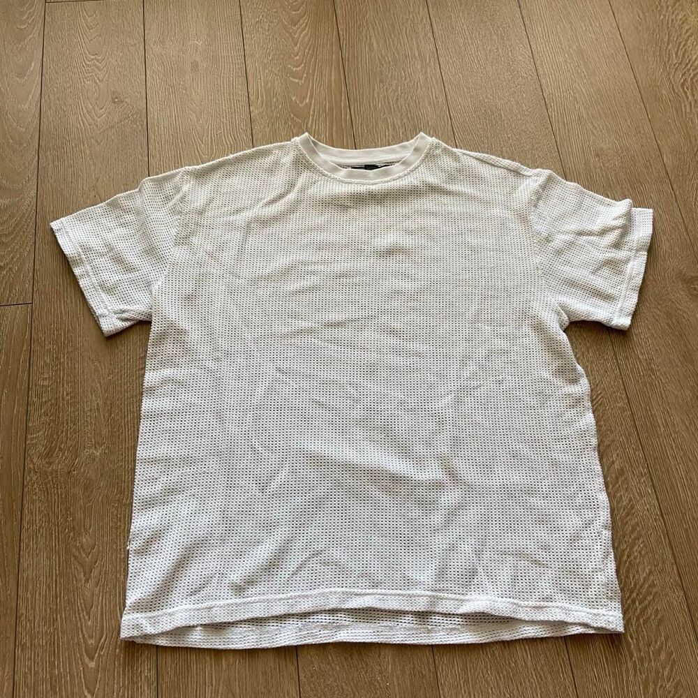 Forever-21 Men's White and Cream T-shirt